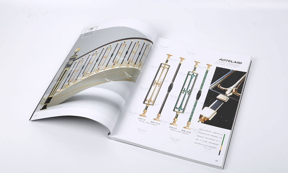 铜艺楼梯公司画册设计
